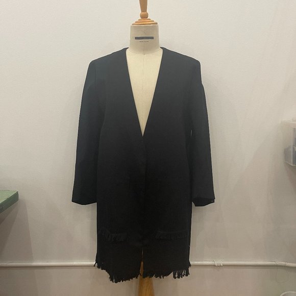 Handmade UNISEX denim runway long coat 2018 - Picture 2 of 10